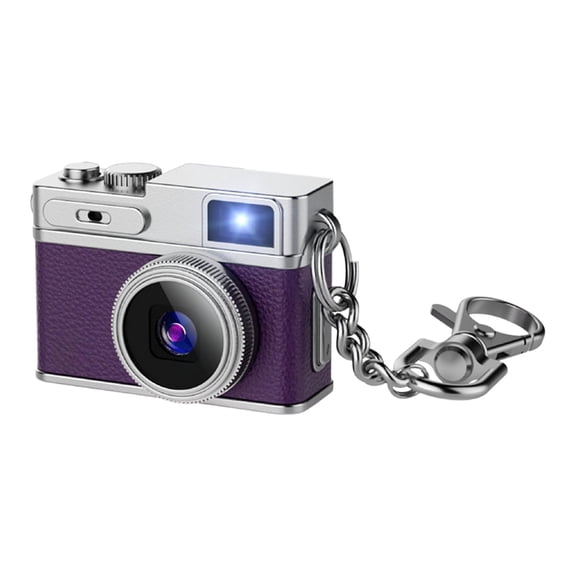Mini HD Camera 1080P Resolution Lightweight 20g Portable Device with 180mAh Battery Loop Recording Photo Video Function Built-in Filters Ideal for Capturing Everyday Moments,Purple