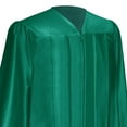 thumbnail image 4 of Endea Graduation Shiny Emerald Green Graduation Gown  Cap, 4 of 9