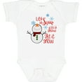 thumbnail image 3 of Inktastic Christmas Let it Snow Cute Snow Man with Snowflakes Boys or Girls Baby Bodysuit, 3 of 5