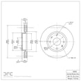 thumbnail image 4 of Dynamic Friction Rotor de Frein avant GEOSPEC Enduit 604-03000 (1) pour Kia Optima 2002-2006, Hyundai Sonata 2003-2005, 4 of 4
