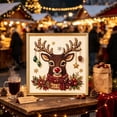 thumbnail image 4 of Christmas Pearl Diamond Art Painting Kit with Frame Festive Diamond Dots Bead Craft for Adults Beginners Holiday Themes Raised Pearl Art Wall Decor Relaxing Handmade Gift, 4 of 5