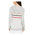 thumbnail image 2 of Charter Club Womens Striped Hoodie Sweater, 2 of 2