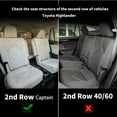 EKR Custom Fit Highlander Car Seat Covers for Toyota Highlander 2014