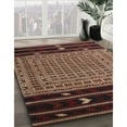 thumbnail image 3 of Ahgly Company Machine Washable Indoor Square Traditional Tiger Orange Brown Area Rugs, 3' Square, 3 of 7