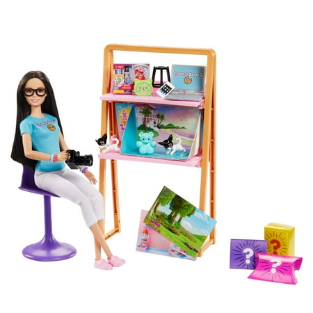 CookieSwirlC Barbie Doll and Accessories, Blue Bear