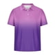 thumbnail image 4 of Camisetas de Manga Corta de los Hombres Casual Gradiente Solapa Botón Arriba Camiseta, Top Ligero para el Hogar, Uso Diario Y Cómodo, 4 of 5
