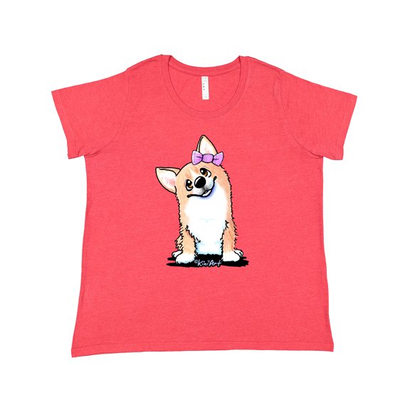 Inktastic Corgi Puppy Girl Women's Plus Size T-Shirt