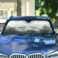 thumbnail image 4 of Yayeee Car Windshield Sun Shade Universal Fit Front Visor Protector, Foggy Forest, 4 of 8