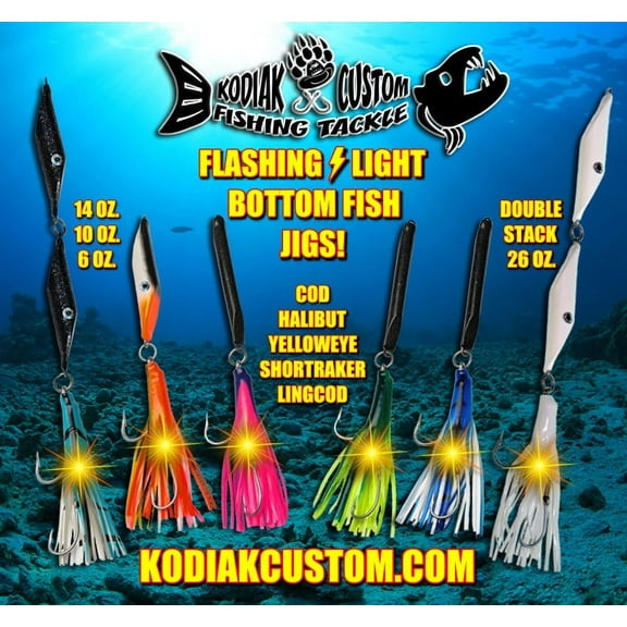 Kodiak Custom Kc Flashing Jig Efj-14ww White