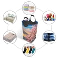 thumbnail image 5 of KLL Fuji Mountain And Cherry Blossoms In Spring Laundry Hamper,Large Canvas Fabric Lightweight Storage Basket Toy Organizer Dirty Clothes Collapsible Waterproof, 5 of 6