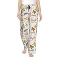 thumbnail image 1 of Balery Colorful Bow Knots1 Pantalones de pijama para mujer, pijamas ultraligeros, pantalones de estar por casa-Small, 1 of 6