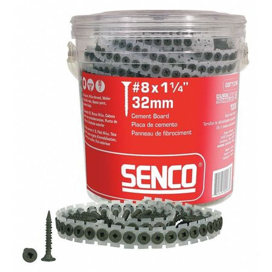 SENCO 08T125W 8Gauge 11/4 in. Collated Cement Board Screws (1,000