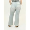 thumbnail image 2 of A3 Denim Women's Plus Size High Rise Flare Jeans, 2 of 4
