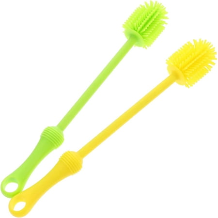 

4 pcs Washer Handle Flask Openings for Brushes Sports Yellow Green Tumbler Food Cup Vase Brush Smaller Cleaning Silicone Jar Bottle Glass Glassware Plastic Drinking Baby Diameter