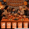 thumbnail image 6 of Halloween Party Supplies for 16 Guests, Disposable Tableware Set with Paper Plates, Cups, Napkins, Cutlery, Balloons, Banner and Table Cover, 6 of 8