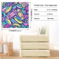 thumbnail image 3 of 6 Packs Colorful Skate Kitchen Dish Towels Soft Absorbent Dish Cloths 11"x11", 3 of 9