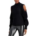 thumbnail image 1 of INC suéter con flecos para mujer, negro, mediano, 1 of 2