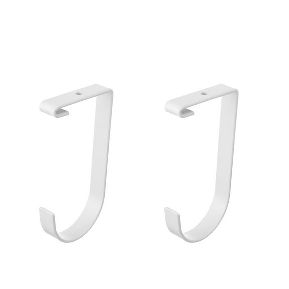 2 Pieces Storage Flat Hook Bicycle Flat Thickened Hooks Add on Hanging Bike Hooks for Overhead Garage Rack Wall Shelving Ceiling Accessory (White)