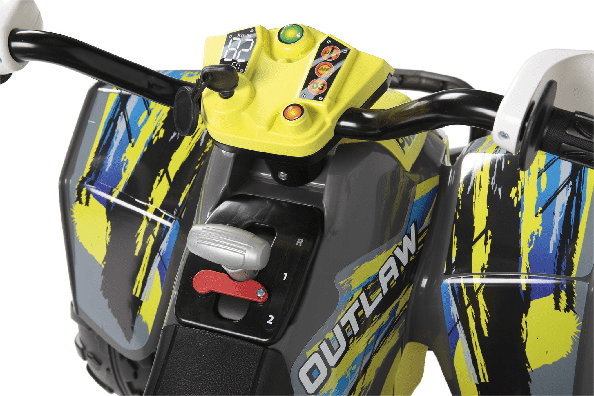 Peg Perego Polaris Outlaw Citrus 12 Volt Ride on ATV
