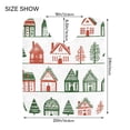 thumbnail image 5 of Yayeee Bath Rug for Bathroom Floor Non Slip Rectangle Fluffy Soft Absorbent Mat, 16"x24", White Christmas House, 5 of 7