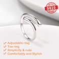 thumbnail image 5 of Women S925 Solid Sterling Silver Ring, Chic Classy Design, 5 of 5
