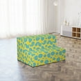 thumbnail image 4 of Melon Foldable Mattress, Abstract Halved Watermelons, 74.8" x 35.4", Mustard Cadet Blue, by Ambesonne, 4 of 6