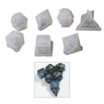 thumbnail image 2 of 7 Styles Epoxy Resin Dice Moulds Silicone Resin Casting Polyhedron Game Dice Moulds Number Moulds for Diy Board Games, 2 of 19