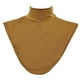 thumbnail image 1 of Mujeres Hijab Colr Mock Blusa Colr Versátil Camisa De Vestir Suéter Colr Decorativo - Camello, Única Sunnimix cuello de dickey cuello alto, 1 of 8