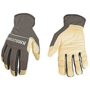 Youngstown Glove 12-3180-70-2XL General-Purpose Work Gloves 2XL Slip-On Cuff Wing Thumb Gray/Tan