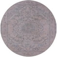 thumbnail image 1 of Ahgly Company Machine Washable Indoor Round Industrial Modern Silver Pink Area Rugs, 4' Round, 1 of 7
