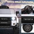 thumbnail image 6 of Licensed Toyota Ride on Car by OLAKIDS, Battery Powered Electric Vehicle for Kids with Remote Control, MP3, USB, Power Display, LED Lights, Suspension, Ride on Toy for 3+ Boys Girls, 6 of 9