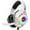 White, variant on Gaming Headsets Wired for PS5 PS4 Switch Xbox One PC with 3.5MM,RGB Light,Noise Canceling Mic,Surround Sound,Over Ear Muffs Gaming Headphones,White