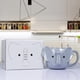thumbnail image 3 of Taza de cerámica con forma de elefante ToCooto, 414 ml, diseño 3D, color gris, 3 of 8