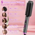 thumbnail image 2 of Estbridge 1x Fast Heating Hair Straightener Comb with LCD Display - 10-Second Quick Heat-Up  5-Speed Adjustable Temperature Control (Up to 210°C/410°F)  Auto Shut-Off  Anti-Scald Protec, 2 of 6