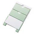 thumbnail image 1 of Soporte ajustable para estante de almacenamiento de rollo de película adhesiva de cocina montado en la pared verde claro, 1 of 2