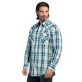 thumbnail image 2 of Camisa Regular Fit Manga Larga Wrangler Hombre 736 Azul Marino, 2 of 5