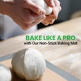 thumbnail image 6 of Nutrichef Silicone Baking Mats - 2 Non-stick Food-Grade Reusable Silicone Mats - Perfect for Half Baking Pans 16.5 x 11.6 IN - Oven-Safe Up to 480 Degrees F - Safe for Ovens & Dishwashers - Grey, 6 of 7