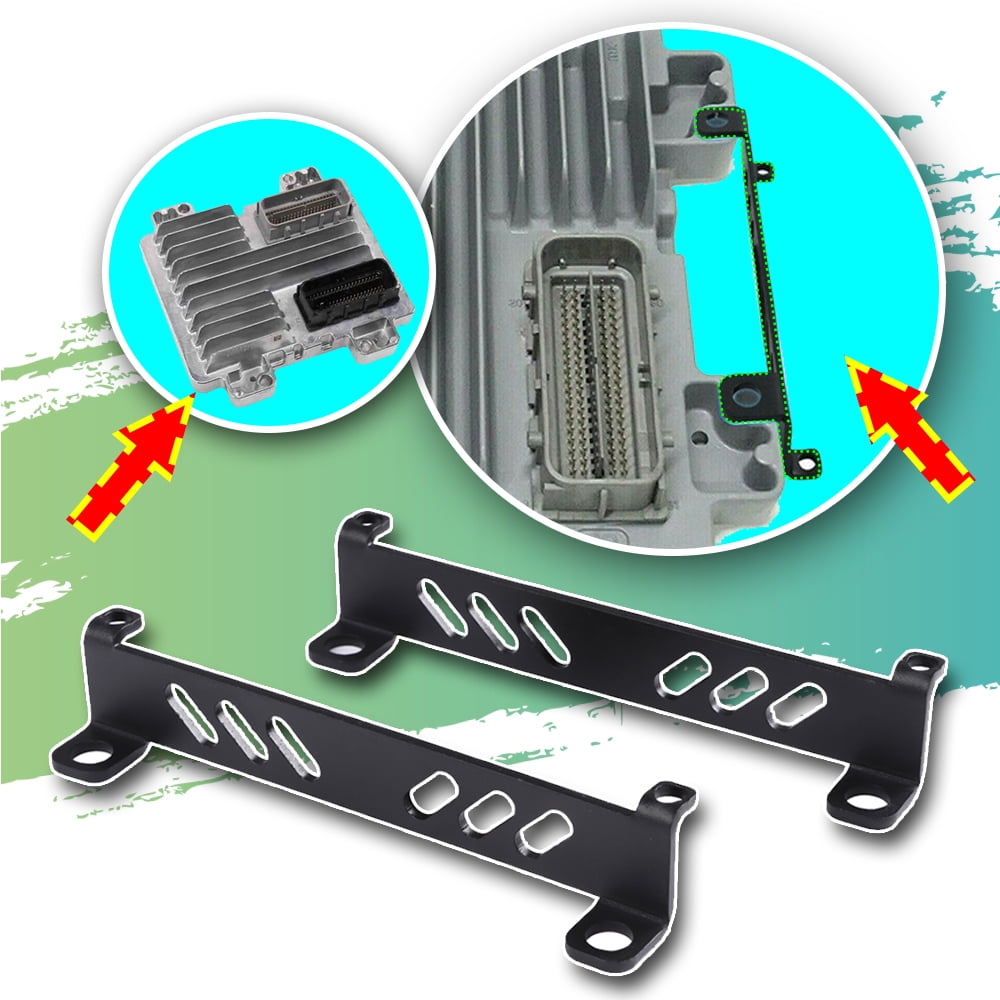 ELITEWILL Engine Computer Mount Brackets Fit for LS Swap LS2 LS1 LS3