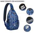 thumbnail image 2 of Fashion Vintage Travel Sling Backpack for Women, Parisian Style Crossbody Bag with Eiffel Tower Print, Ideal for Trips and Daily Commutes, 2 of 6