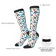 thumbnail image 4 of Fotbe Block Dinosaur Calcetas Divertidas Estampadas para Hombre y Mujer, Calcetas de Algodón hasta la Rodilla para Caminar, Correr, Enfermería y Embarazo, 4 of 6