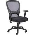 thumbnail image 2 of Scranton & Co Mesh Fabric Adjustable Height Arms Task Office Chair in Black, 2 of 2