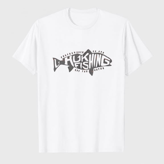 Mens Performance Fishing Logo Tee, Short Sleeve T-Shirt for Men