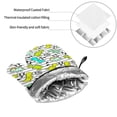 thumbnail image 6 of Daiia Funny Dinosaurs on Stripes Pattern Oven Mitts and Pot Holders 4 pcs Set,High Heat Resistant 500 Degree Extra Thicken Long Kitchen Cotton Oven Glove, 6 of 6