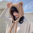 thumbnail image 3 of Lindo oso EHR Sombrero Diversión Casual Peluche Hat Novelty Gift Shu Velveen Animal con Poms de audición para el exterior Navidad invierno f Macarena Sombrero del oído del oso, 3 of 8