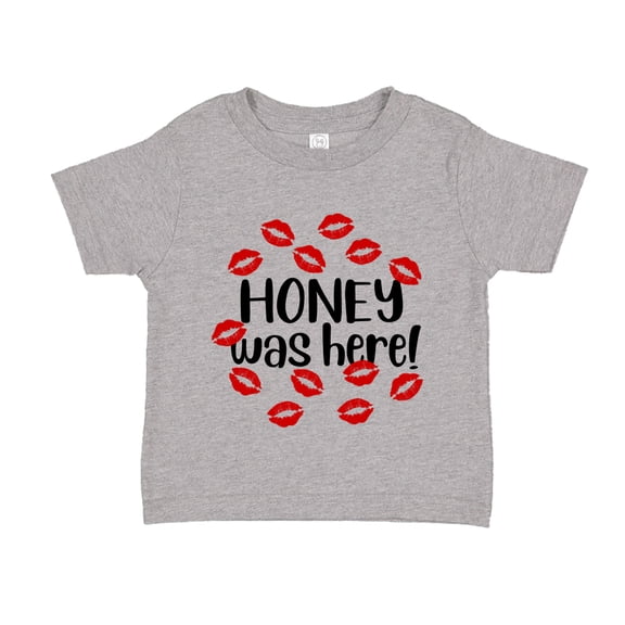 Honey Was Here Toddler T-Shirt 2T Athletic Heather