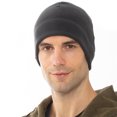 thumbnail image 6 of Anvazise Men Winter Solid Color Fleece Cap Outdoor Climbing Cycling Windproof Beanie Hat, 6 of 13