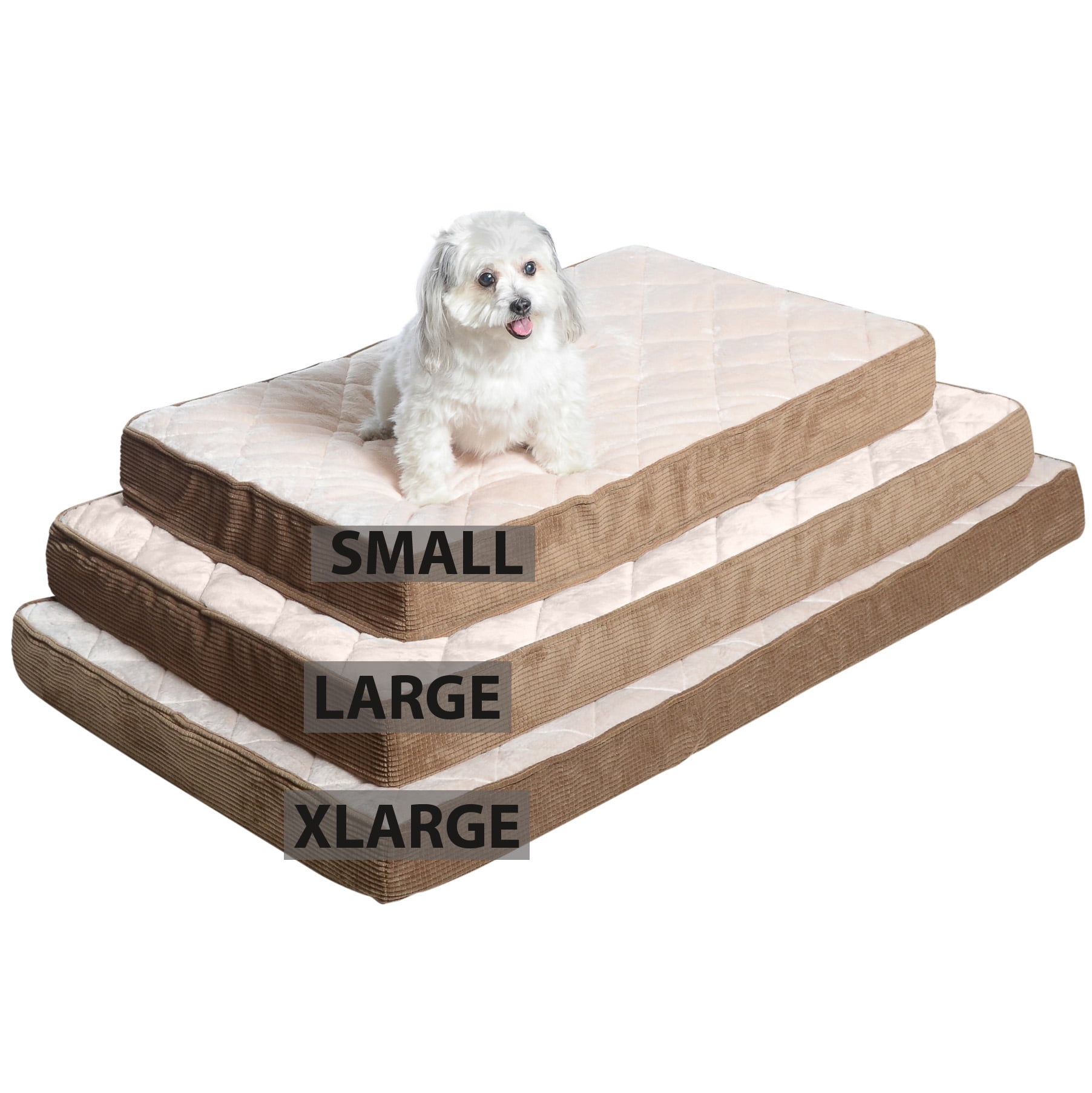 42x27x4 Egg Crate Foam With Plush Pillow Top Washable Cover
