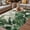 Off-White, variant on Palm Leaves Tropical Outdoor Rug for Patio/Deck/Porch, Non-Slip Large Area Rug 3 x 5 Ft, Green Botanical Summer Indoor Outdoor Rugs Washable Area Rugs, Reversible Camping Rug Carpet Runner