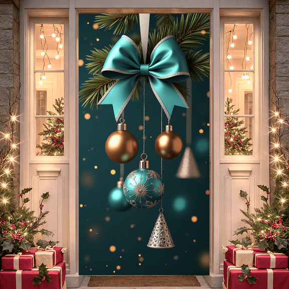 Decorative Design Christmas Banner Festive Decoration Holiday Ornament Celebration Prop for Christmas Party Holiday Celebration Winter Decoration