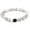 White+Black, variant on Handmade Beaded Bracelet, Suitable for Men and Women, Natural Volcano Stone Beaded Bracelet (Brown+Black)